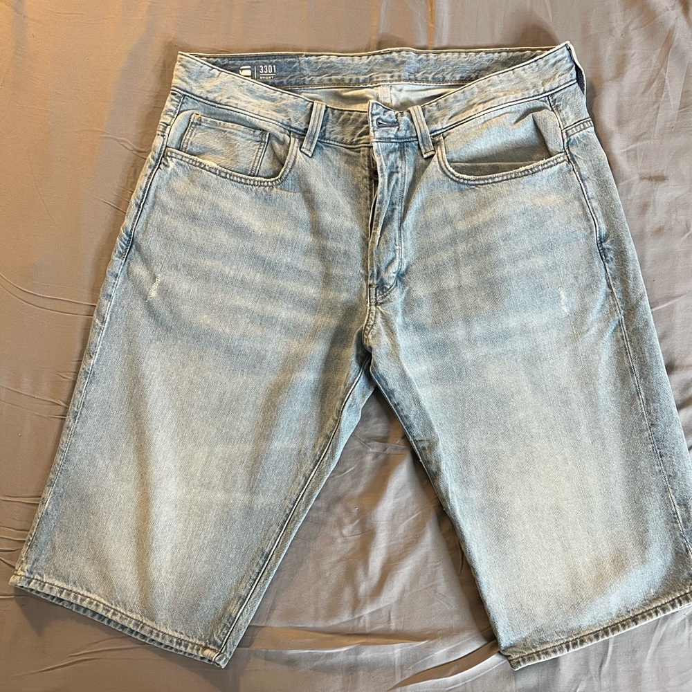 G star Light blue Jean Shorts